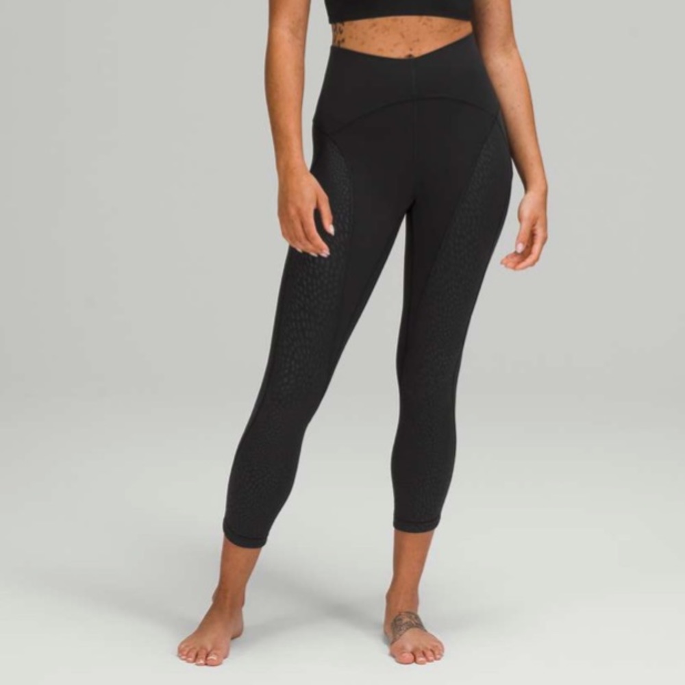 Lululemon Nulu and Mesh Mid-Rise Yoga Crop 23"